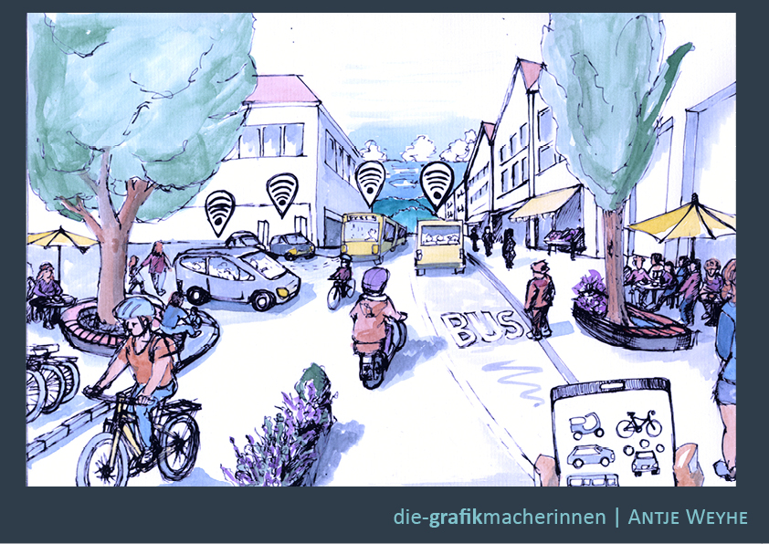 Handgezeichnete Illustrationen von Grafiker in Tübingen